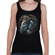 PRINTFASHION Elefánt királynő - Női atléta - Fekete