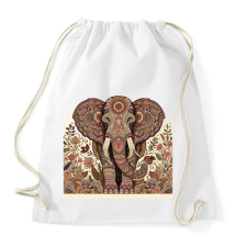 PRINTFASHION Elefánt - Sportzsák, Tornazsák - Fehér tornazsák