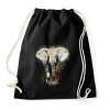 PRINTFASHION elefánt - Sportzsák, Tornazsák - Fekete