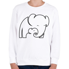 PRINTFASHION Elefántok - Gyerek pulóver - Fehér gyerek pulóver, kardigán