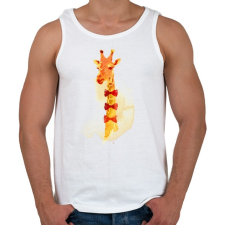 PRINTFASHION Elegant giraffe - Férfi atléta - Fehér atléta, trikó
