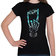 PRINTFASHION Elektro Heavy Metal - Női póló - Fekete női póló