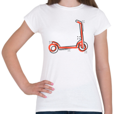 PRINTFASHION Elektromos roller - Női póló - Fehér