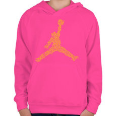 PRINTFASHION Elektrougrás - Gyerek kapucnis pulóver - Fukszia