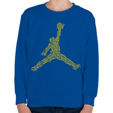 PRINTFASHION Elektrougrás - Gyerek pulóver - Királykék