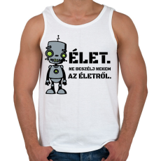 PRINTFASHION Élet- Robot - Férfi atléta - Fehér