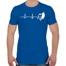 PRINTFASHION Élete a kosarazás - Férfi póló - Királykék