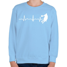 PRINTFASHION Élete a kosarazás - Gyerek pulóver - Világoskék gyerek pulóver, kardigán