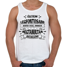PRINTFASHION Életem legfontosabb napja - Férfi atléta - Fehér