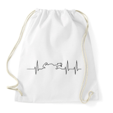 PRINTFASHION Életjel - Sportzsák, Tornazsák - Fehér tornazsák
