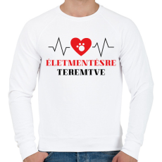 PRINTFASHION Életmentésre teremtve - Állatorvos - Férfi pulóver - Fehér