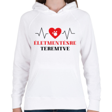 PRINTFASHION Életmentésre teremtve - Állatorvos - Női kapucnis pulóver - Fehér
