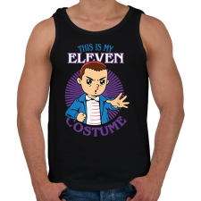 PRINTFASHION Eleven costume - Férfi atléta - Fekete atléta, trikó