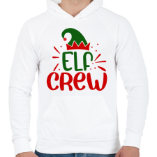 PRINTFASHION Elf crew - Férfi kapucnis pulóver - Fehér férfi pulóver, kardigán