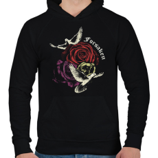 PRINTFASHION Elhagyatott - Goth Design - Férfi kapucnis pulóver - Fekete