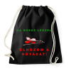 PRINTFASHION ELHÚZOM A NÓTÁDAT - Sportzsák, Tornazsák - Fekete