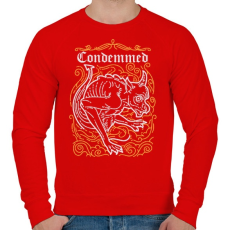 PRINTFASHION Elítélt - Férfi pulóver - Piros