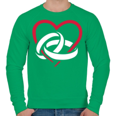 PRINTFASHION Eljegyzés - Férfi pulóver - Zöld