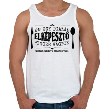 PRINTFASHION Elképesztő pincér - Férfi atléta - Fehér atléta, trikó