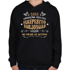 PRINTFASHION Elképesztő targoncás - Gyerek kapucnis pulóver - Fekete gyerek pulóver, kardigán