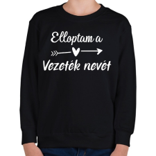 PRINTFASHION Elloptam a vezeték nevét - páros 2 - Gyerek pulóver - Fekete gyerek pulóver, kardigán