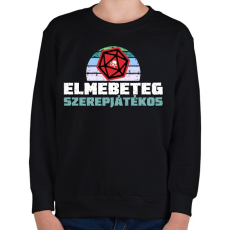 PRINTFASHION Elmebeteg szerepjátékos - Gyerek pulóver - Fekete