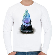 PRINTFASHION Elmerengő koponya - Férfi pulóver - Fehér férfi pulóver, kardigán