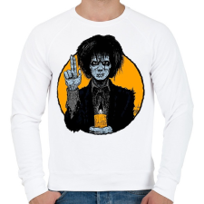 PRINTFASHION Élőhalott - Férfi pulóver - Fehér férfi pulóver, kardigán