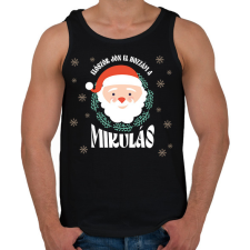 PRINTFASHION Először jön el hozzám - Férfi atléta - Fekete atléta, trikó