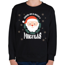 PRINTFASHION Először jön el hozzám - Gyerek pulóver - Fekete