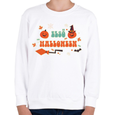 PRINTFASHION Első Halloween - Gyerek pulóver - Fehér gyerek pulóver, kardigán
