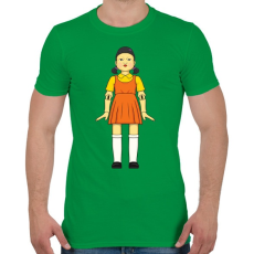 PRINTFASHION Első játék - Squid Game - Férfi póló - Zöld