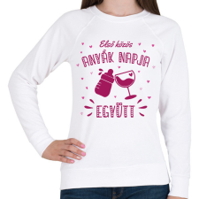 PRINTFASHION Első közös anyák napja - Női pulóver - Fehér női póló