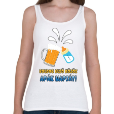 PRINTFASHION Első közös apák napja! - Női atléta - Fehér női trikó