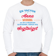 PRINTFASHION Eltévedni - Én vagyok - Férfi pulóver - Fehér