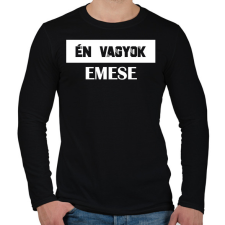 PRINTFASHION Eltévedt pároknak - Én vagyok (fehér) - Férfi hosszú ujjú póló - Fekete férfi póló