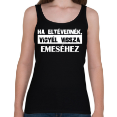 PRINTFASHION Eltévedt pároknak - Ha eltévednék (fehér) - Női atléta - Fekete