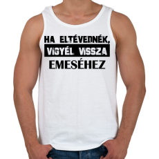 PRINTFASHION Eltévedt pároknak - Ha eltévednék - Férfi atléta - Fehér