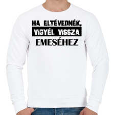 PRINTFASHION Eltévedt pároknak - Ha eltévednék - Férfi pulóver - Fehér férfi pulóver, kardigán
