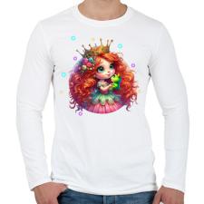 PRINTFASHION Elvarázsolt béka - Férfi hosszú ujjú póló - Fehér férfi póló