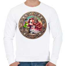 PRINTFASHION Elvarázsolt béka - Férfi pulóver - Fehér