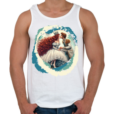 PRINTFASHION Elvarázsolt herceg - Férfi atléta - Fehér