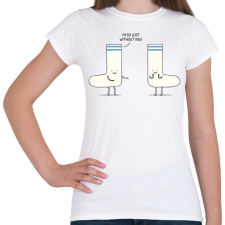 PRINTFASHION Elveszett vagyok nélküled - Női póló - Fehér női póló