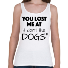 PRINTFASHION Elvesztettél - Női atléta - Fehér női trikó