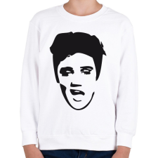 PRINTFASHION Elvis - Gyerek pulóver - Fehér gyerek pulóver, kardigán
