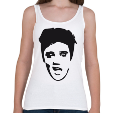 PRINTFASHION Elvis - Női atléta - Fehér női trikó