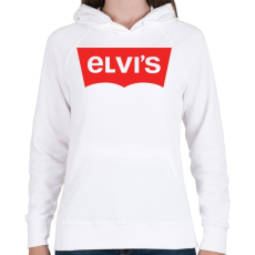 PRINTFASHION elvis - Női kapucnis pulóver - Fehér