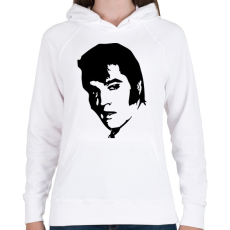 PRINTFASHION elvis - Női kapucnis pulóver - Fehér