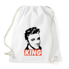 PRINTFASHION Elvis Presley  - Sportzsák, Tornazsák - Fehér tornazsák