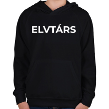 PRINTFASHION ELVTÁRS - Gyerek kapucnis pulóver - Fekete gyerek pulóver, kardigán